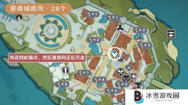 原神慕风蘑菇分布图采集路线3